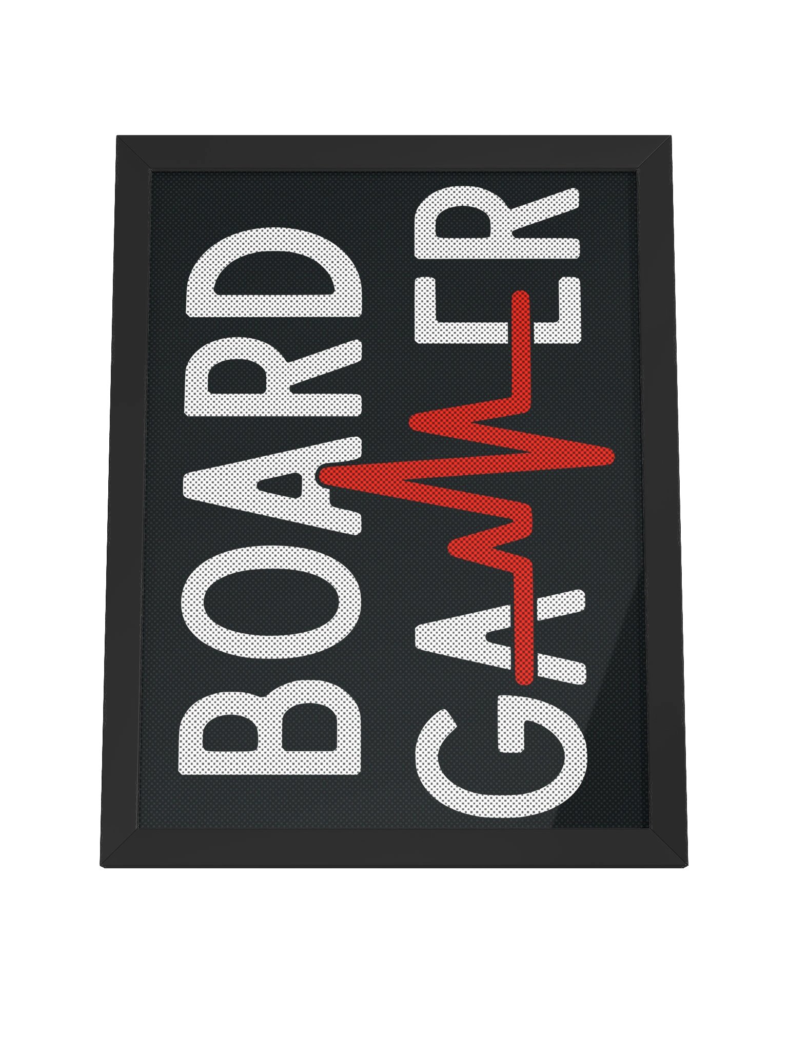 Board Gamer Heartbeat Tabletop Game Room Poster - FRAMED product image (14)