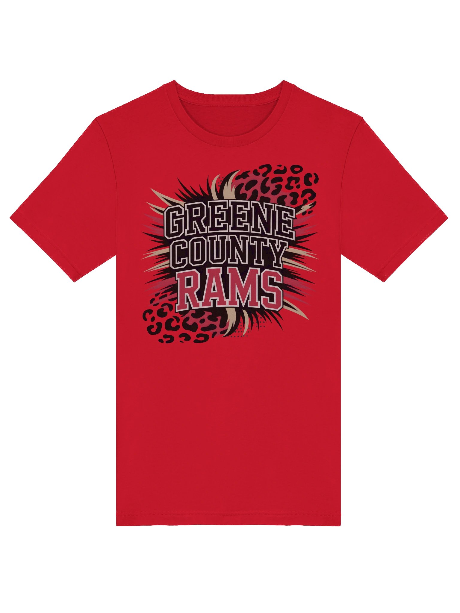Greene County Rams Stylized T-Shirt product image (5)
