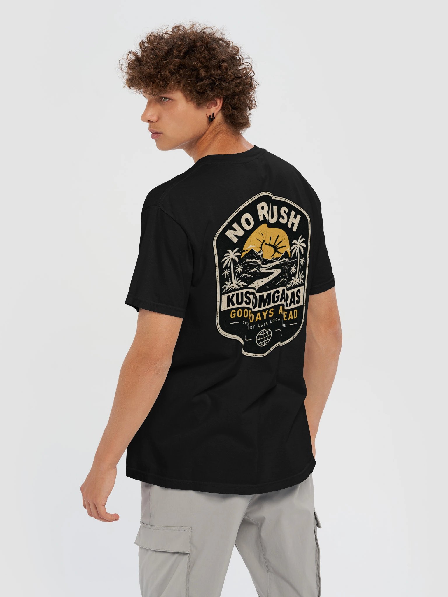 No Rush, Good Days Ahead Kustom Garas T-Shirt product image (4)
