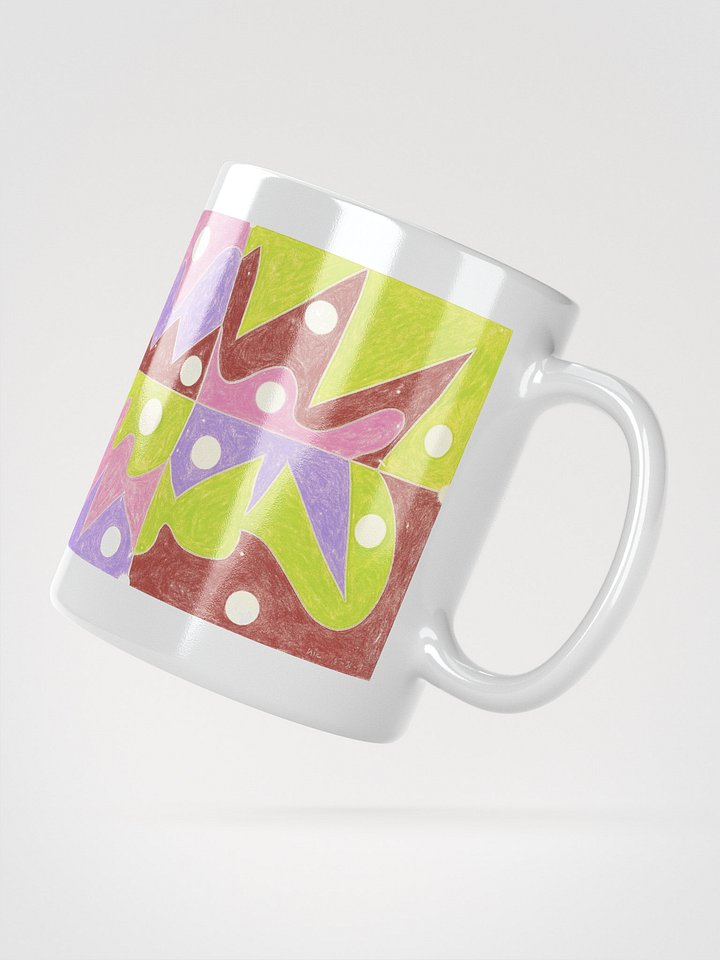 Cartoon College 3 & 4 White Glossy Mug product image (4)