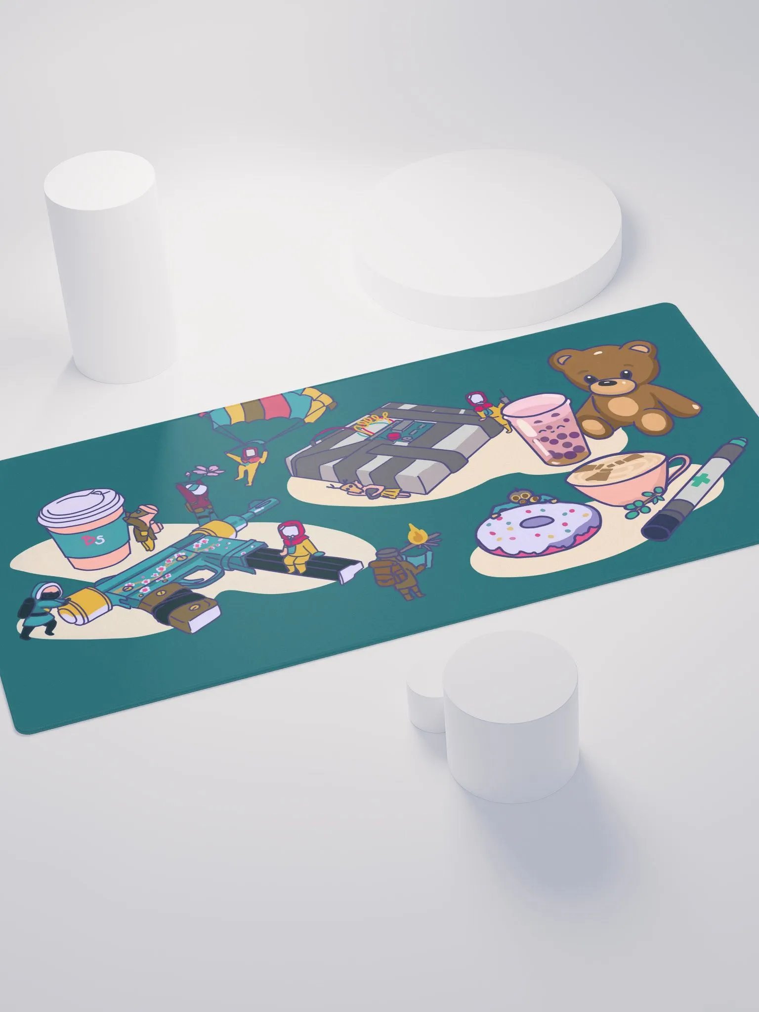 Rust Hazzy Chibi Mouse Pad - Teal product image (4)