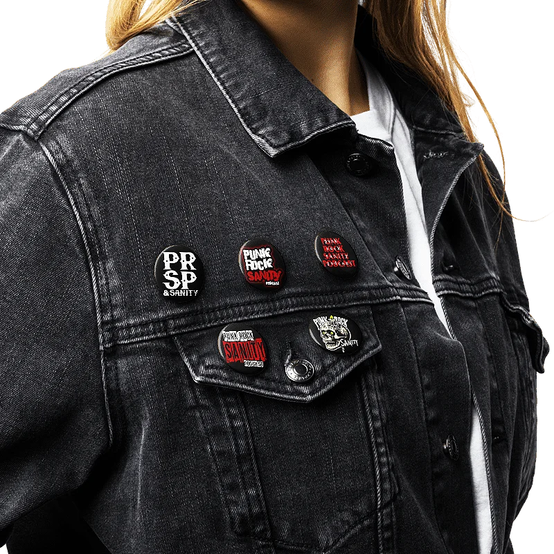 PUNK ROCK SANITY BUTTONS (5pc set) product image (2)