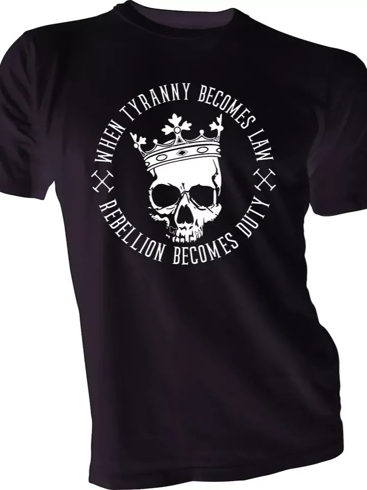 Men's Tee T-Shirt When Tyranny Becomes 1776 - WE THE PEOPLE PATRIOTIC AMERICAN 4 product image (2)