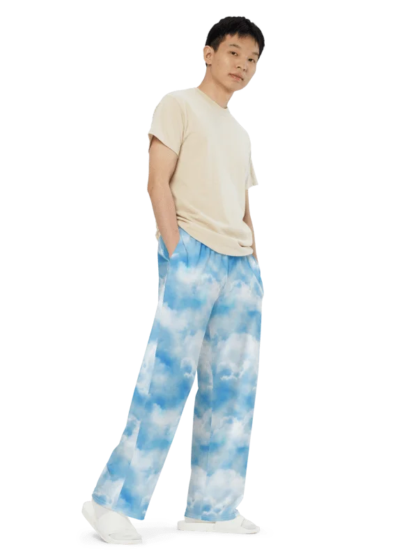 Clouds Unisex Wide-Leg Pants product image (3)