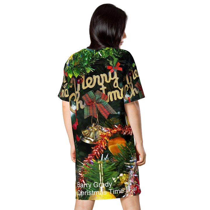 'Christmas Time (Far and Near)' All-Over T-Shirt Dress product image (2)