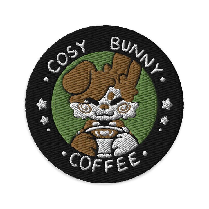 cosy bunny coffee patch product image (1)