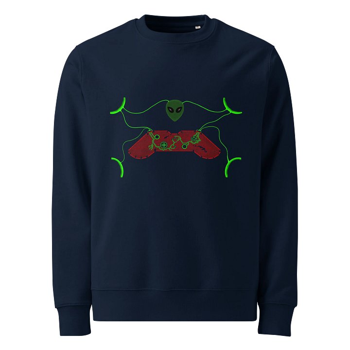 Galactic Gamer Organic Sweatshirt product image (1)