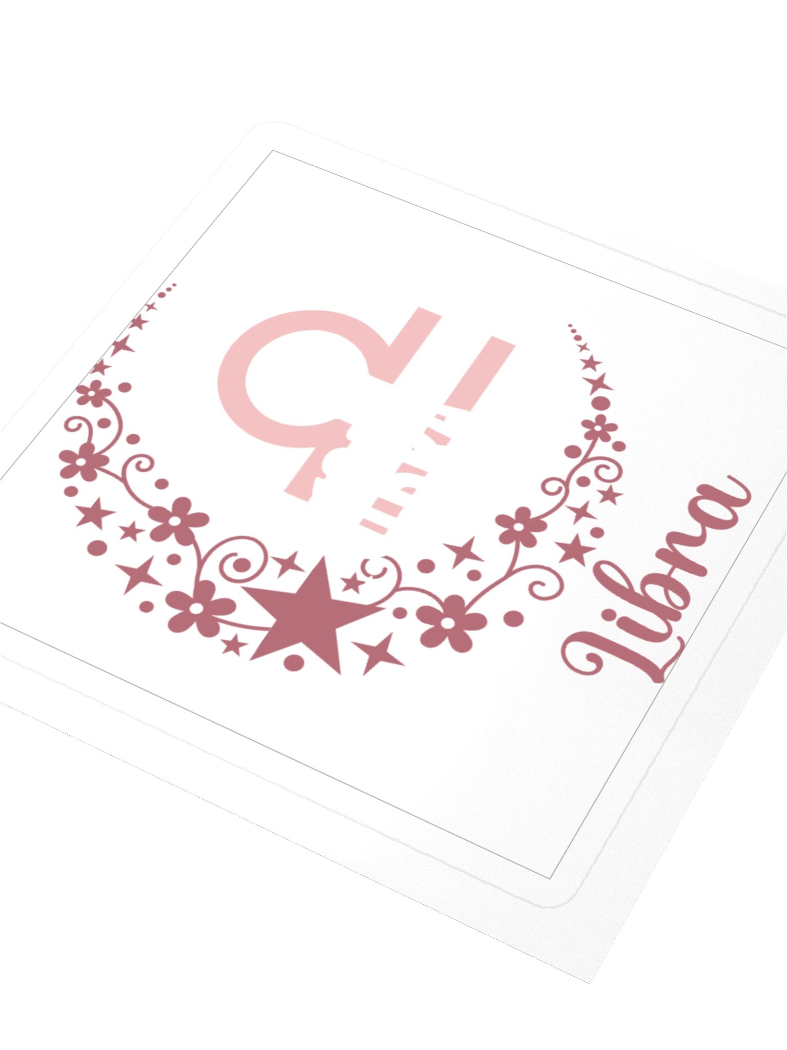 Libra Zodiac Sticker — Artistic Floral Symbol Design product image (3)