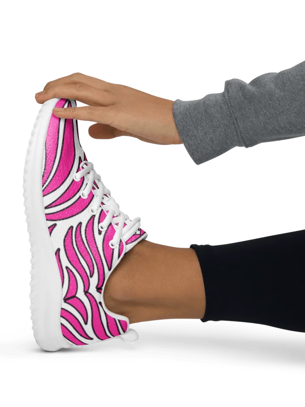 Pink Energy: Symmetrischer Flow-Print Women's Athletic Shoes product image (2)