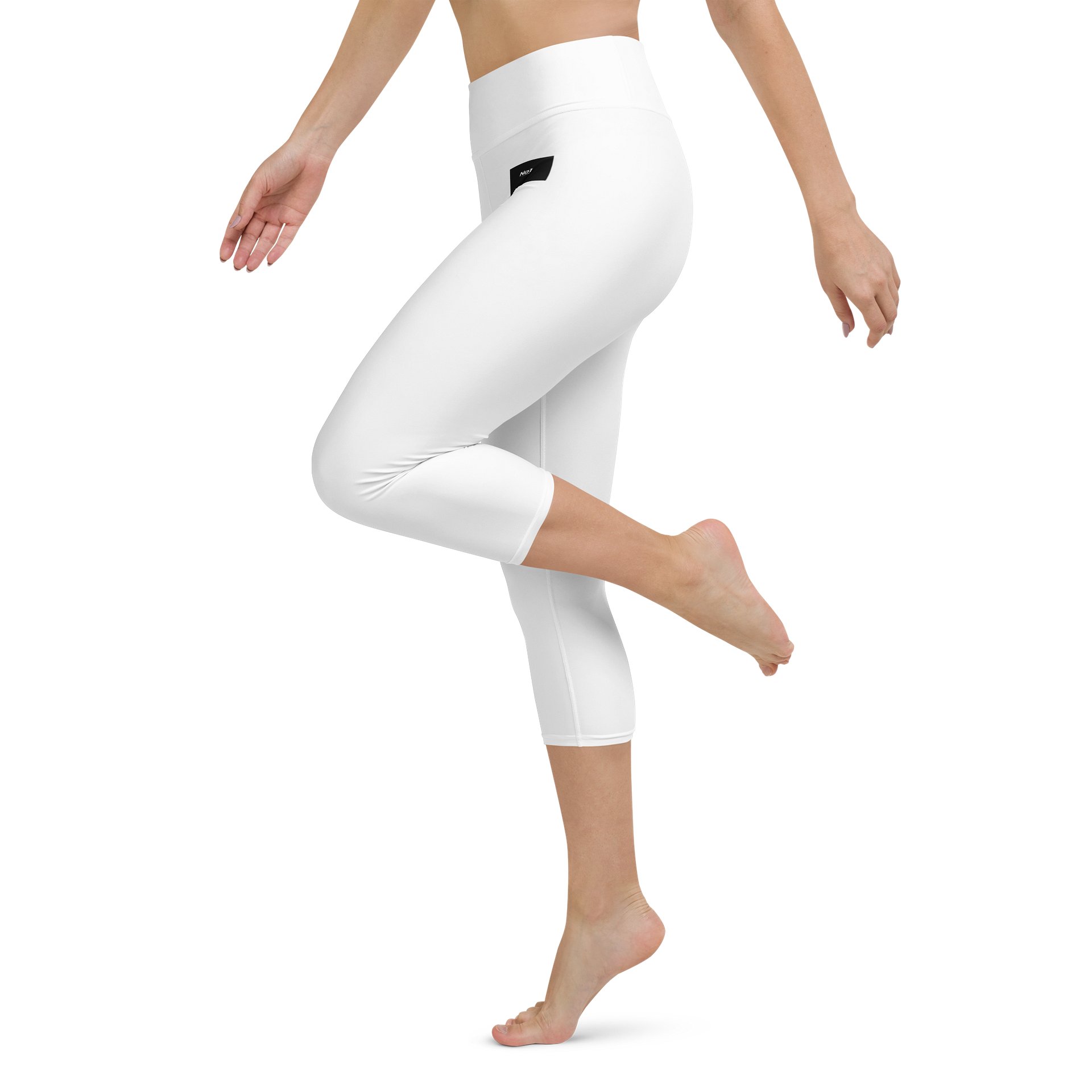 All-Over Print Yoga Capri Leggings BL product image (2)