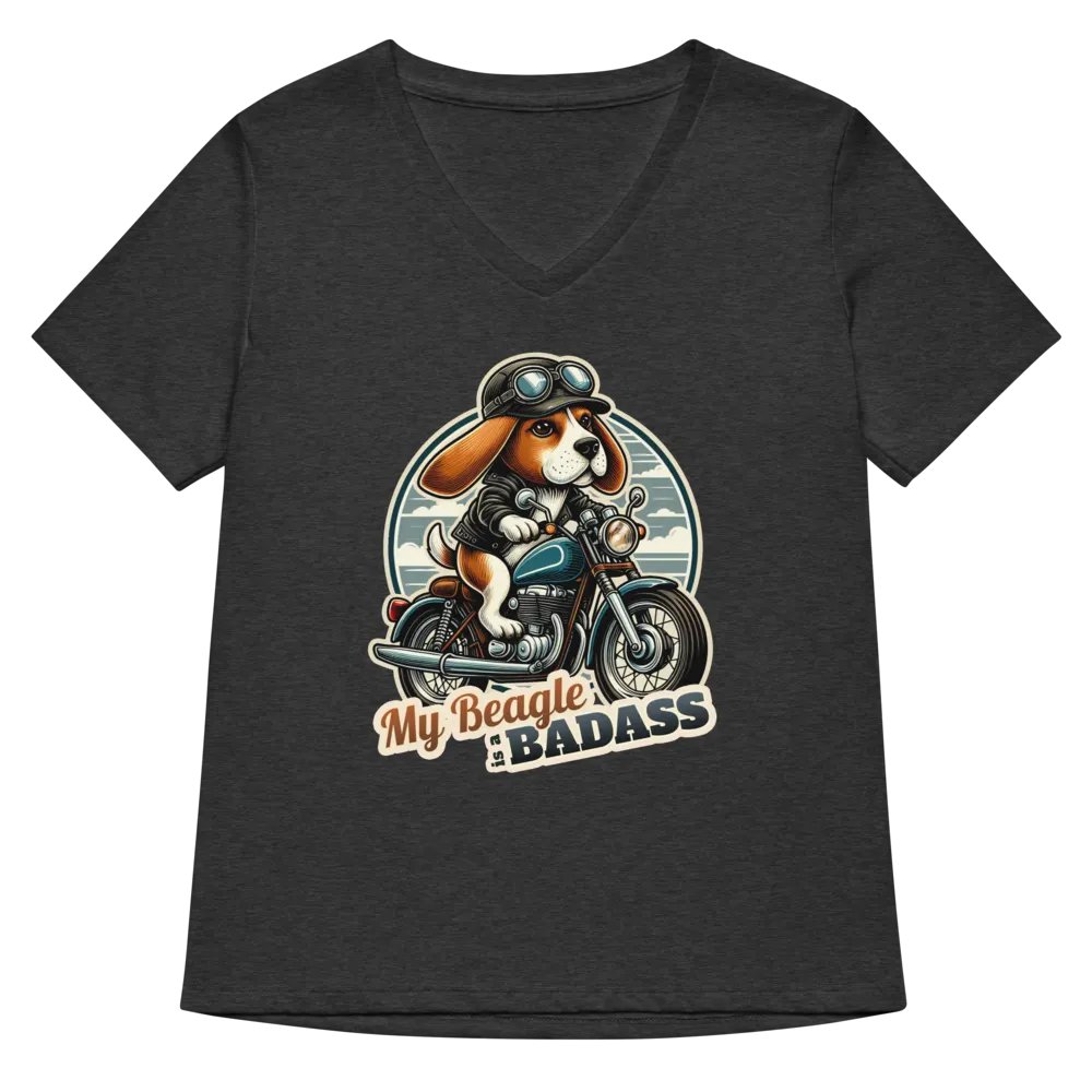 Badass Beagle - V-neck product image (32)