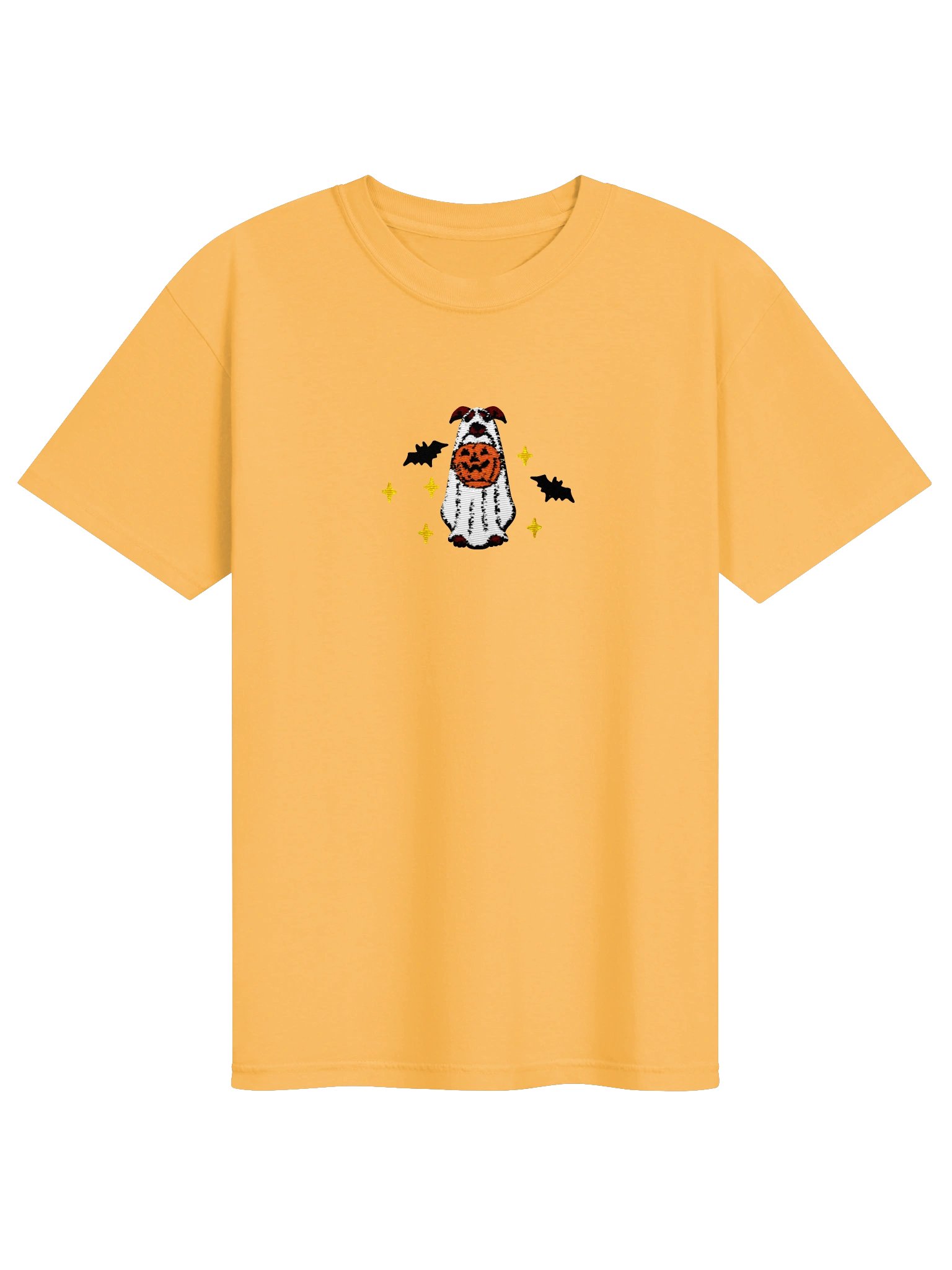 Halloween Greyhound(Brindle) Embroidered T-Shirt product image (33)