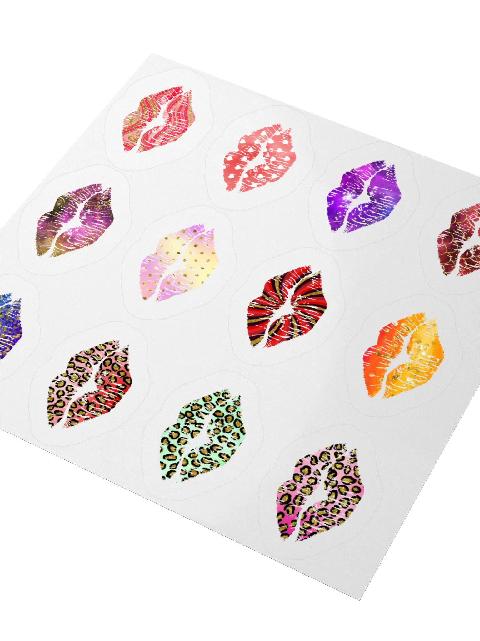 Colorfull Kisses - Kiss Cut Stickers product image (9)