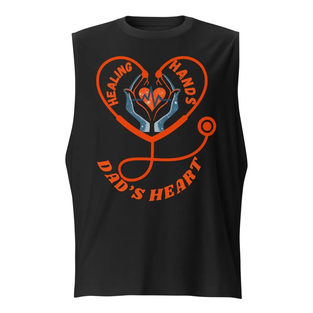 stethoscope, Healing Hands Dad's Heart Muscle Tank product image (1)