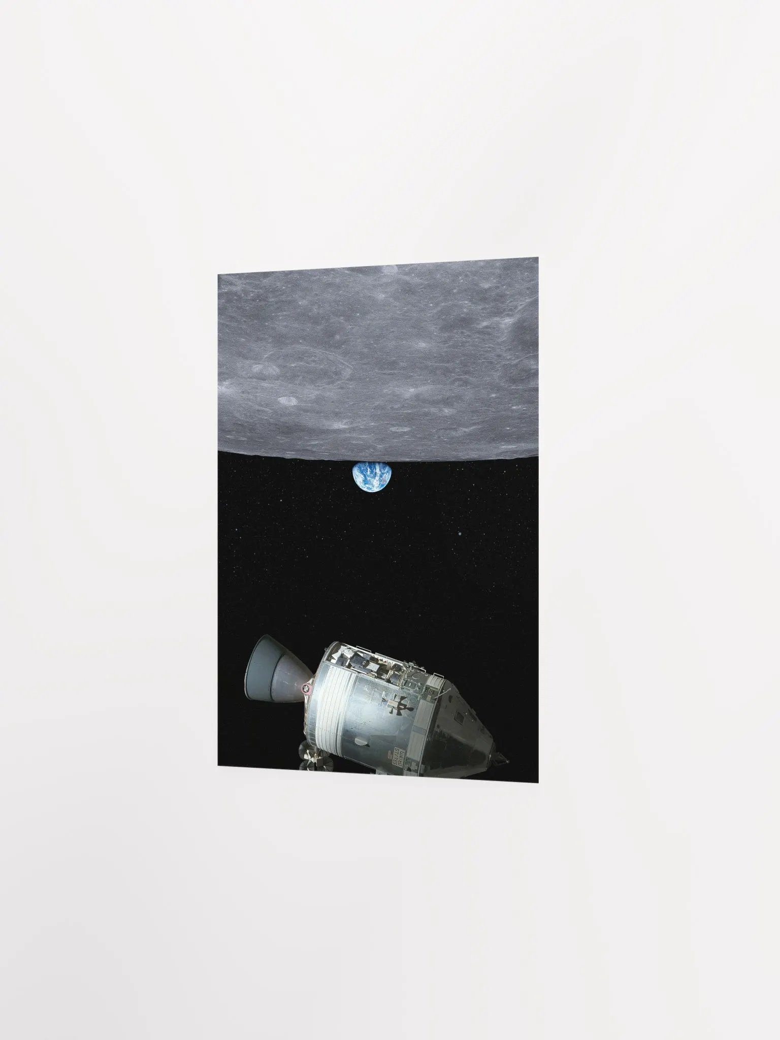 Moon and Apollo 11 (Up and down) — space poster, science poster, space photo, nasa poster product image (7)