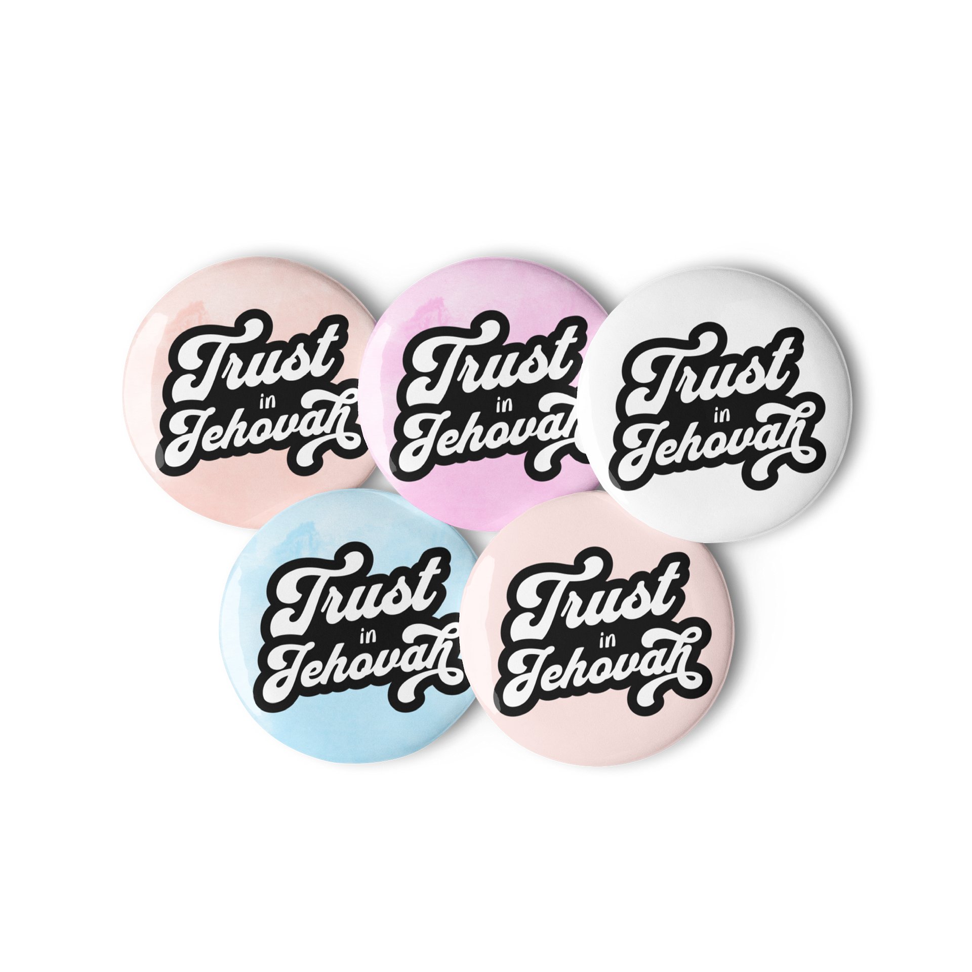 Trust in Jehovah Pin Button Set – Pastel Edition product image (1)