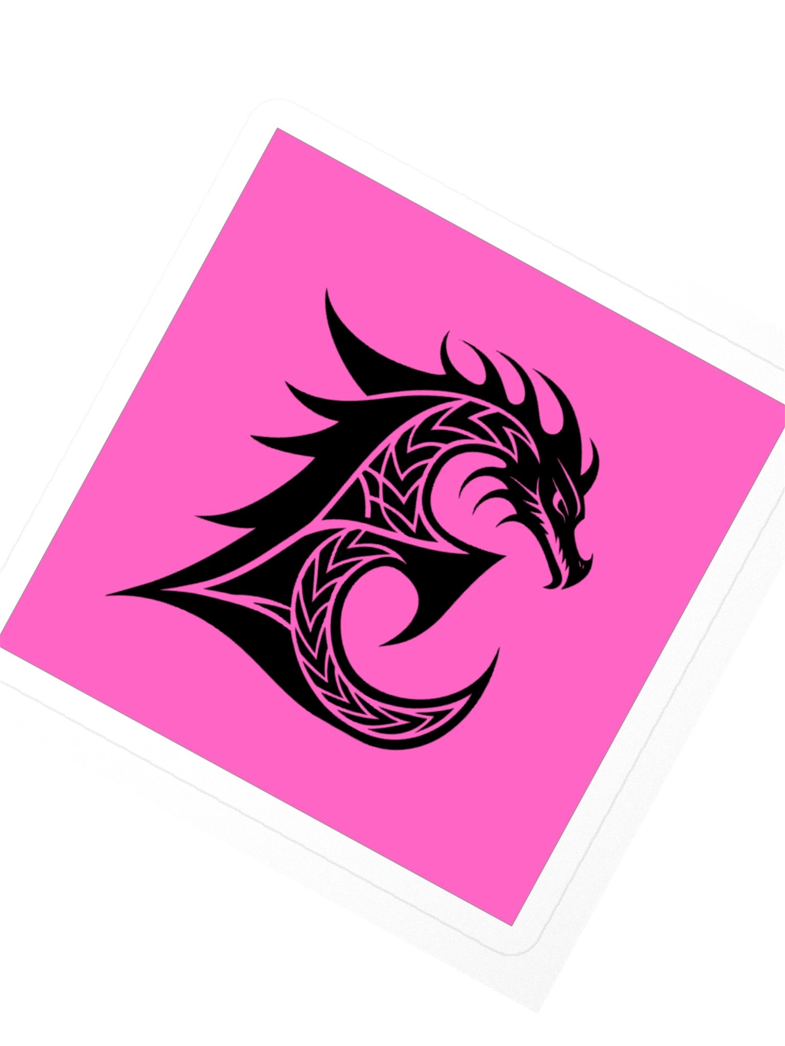 Dragon Letter E Sticker — Monogram Initial E with Dragon Silhouette product image (2)