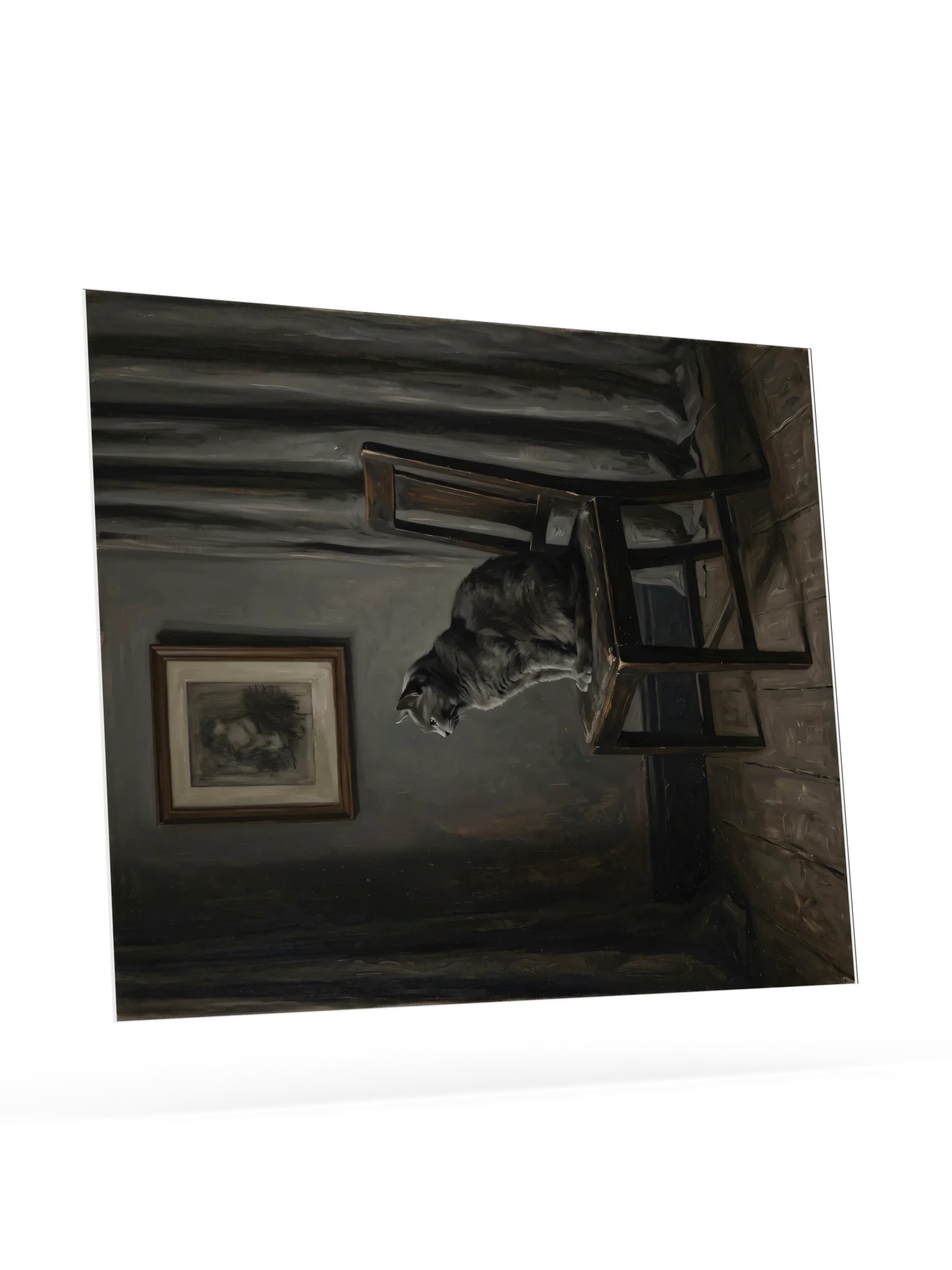 Arrangement in Grey Cat Poster product image (23)