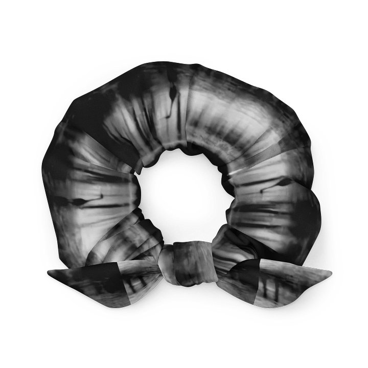 Blue Heron Black and White Scrunchie product image (1)