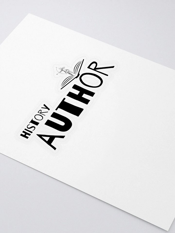 History Author Sticker featuring a medieval archer motif product image (2)
