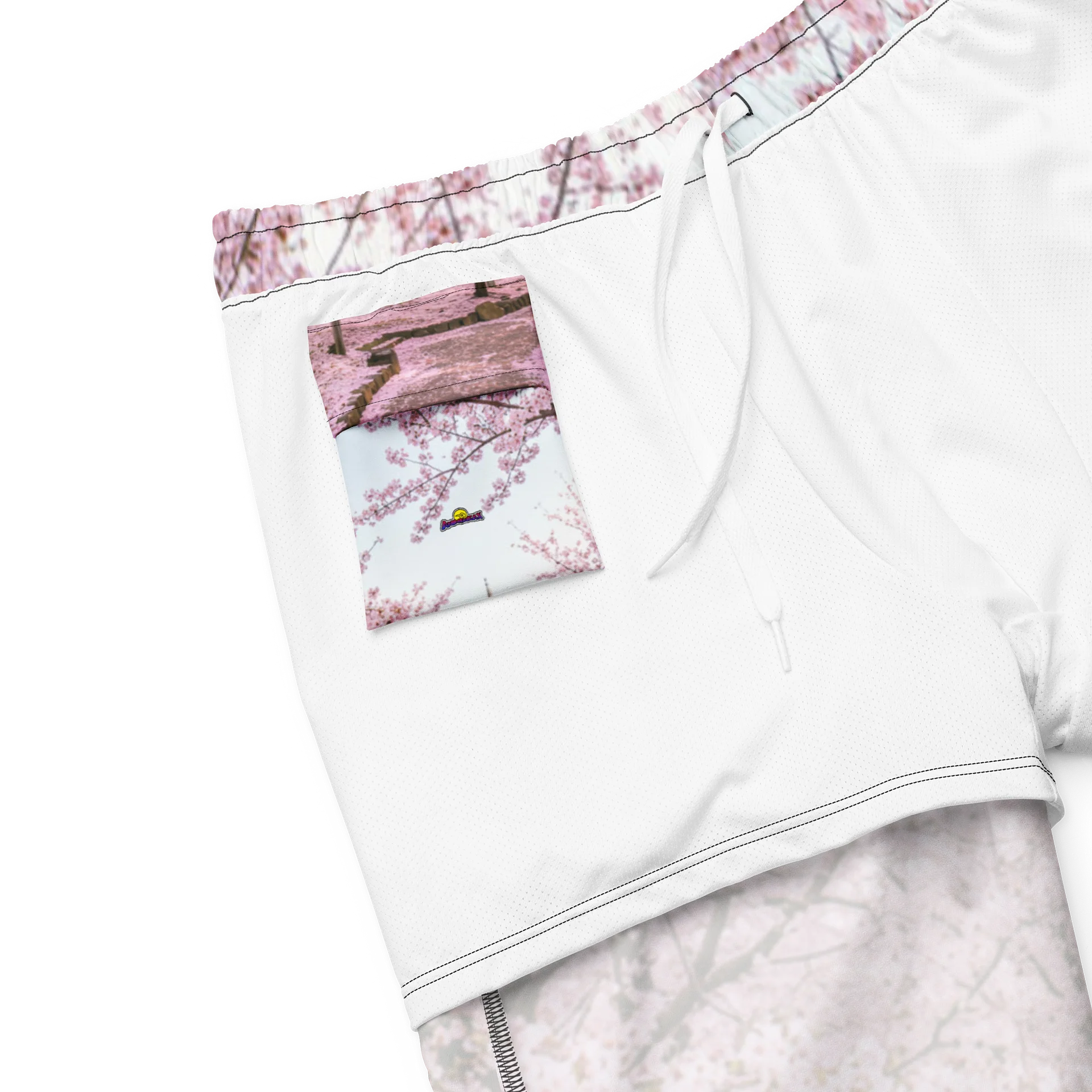 Men's Cherry Blossom Swim Trunks | Japanese Sakura Beach Shorts product image (8)