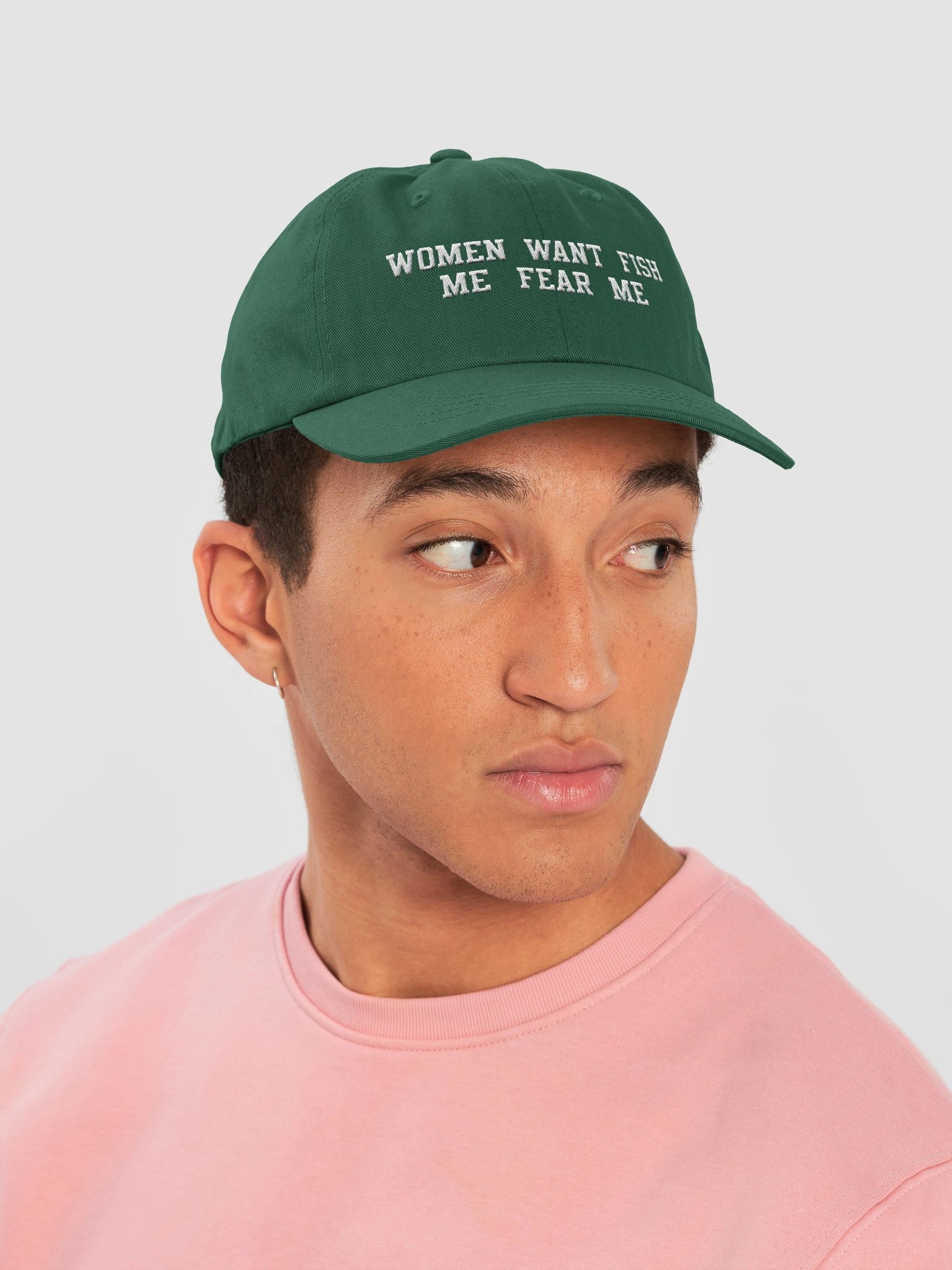 Women Want Me Fish Fear Me Hat – Funny Embroidered Fishing Cap product image (6)