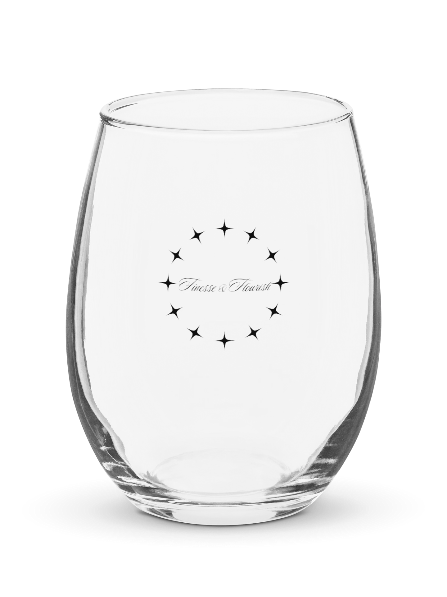 F&F Star Dial Stemless Wine Glass Set product image (1)