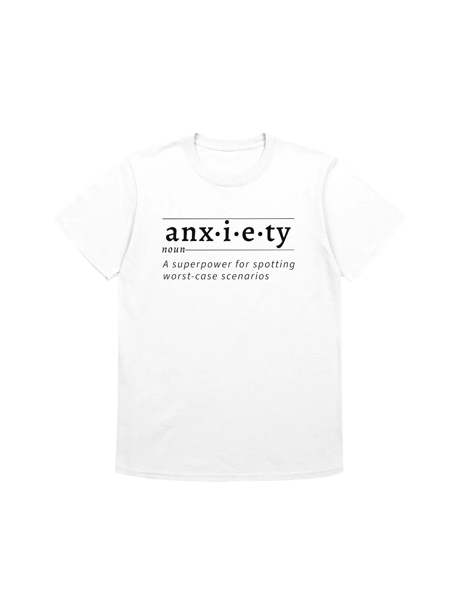 Anxiety Definition Unisex Tee blk v1 product image (1)
