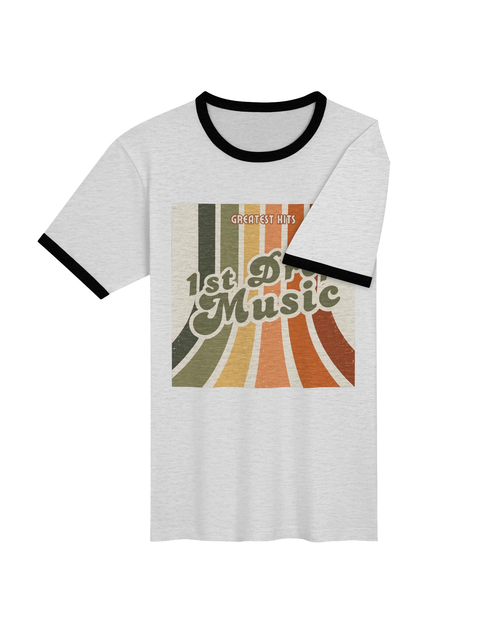 1st Drop Music - Retro Record Sleeve Baseball T-shirt product image (4)