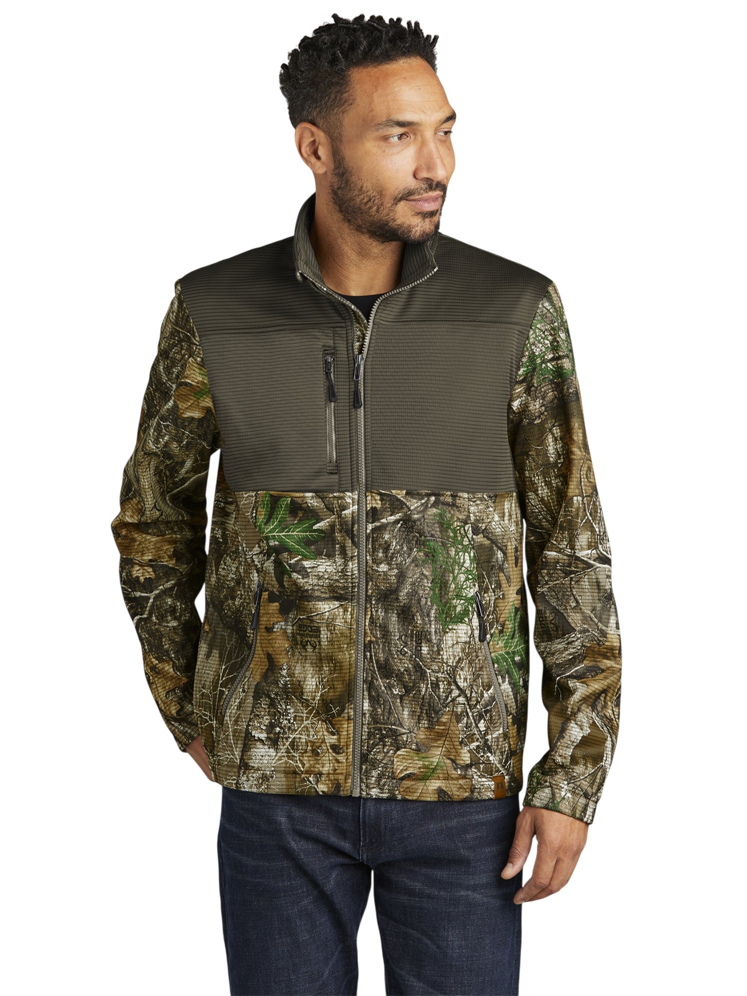 Realtree Atlas Colorblock Soft Shell Jacket — Embroidered Monogram "DLK" product image (5)