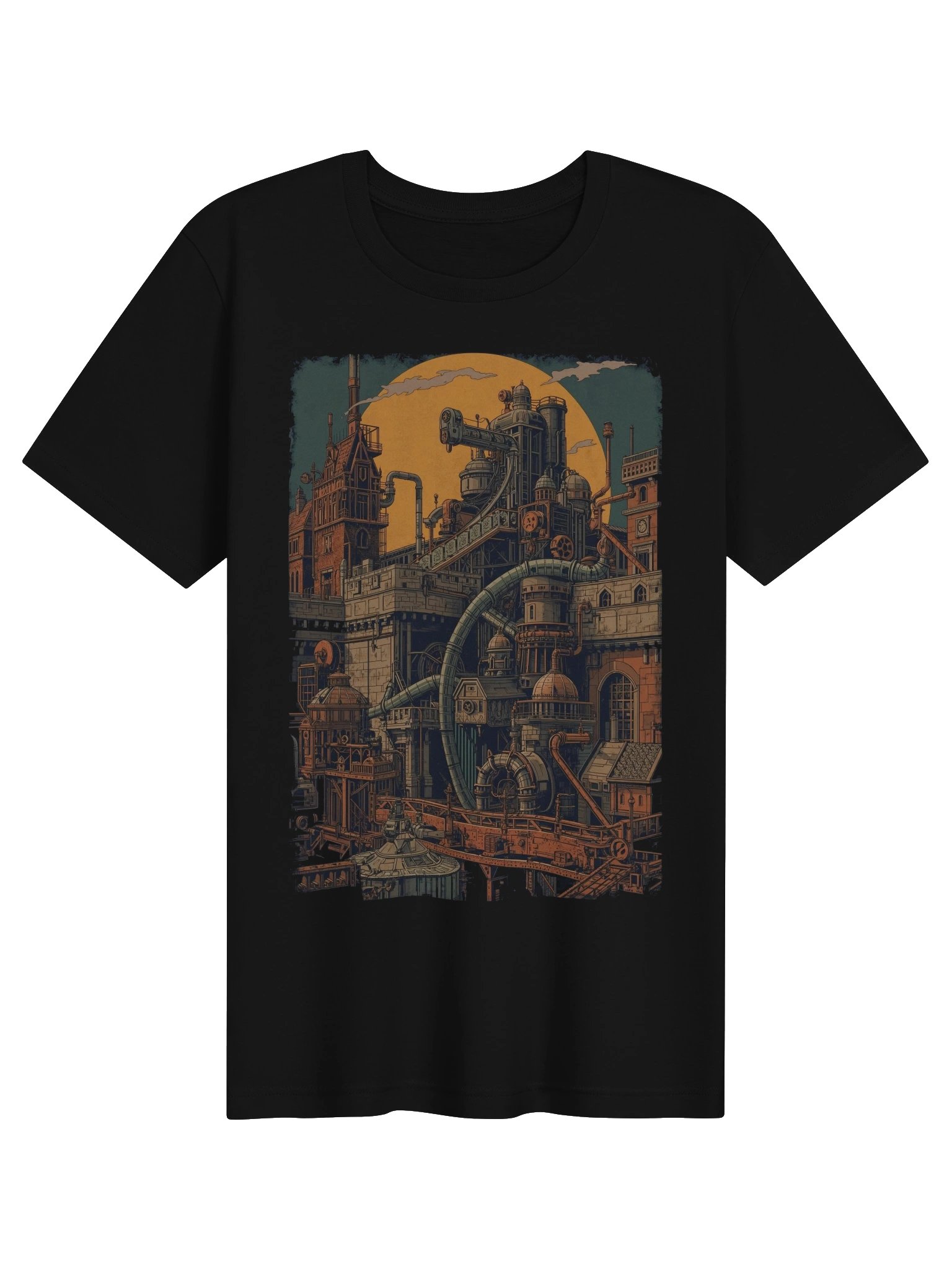 Moonlit Steampunk Industrial Lightweight T-Shirt product image (1)