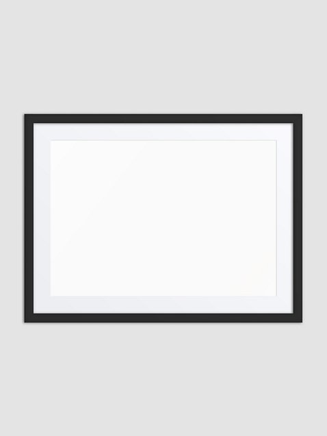 Photo showing Matte Paper Framed Poster With Mat (in)