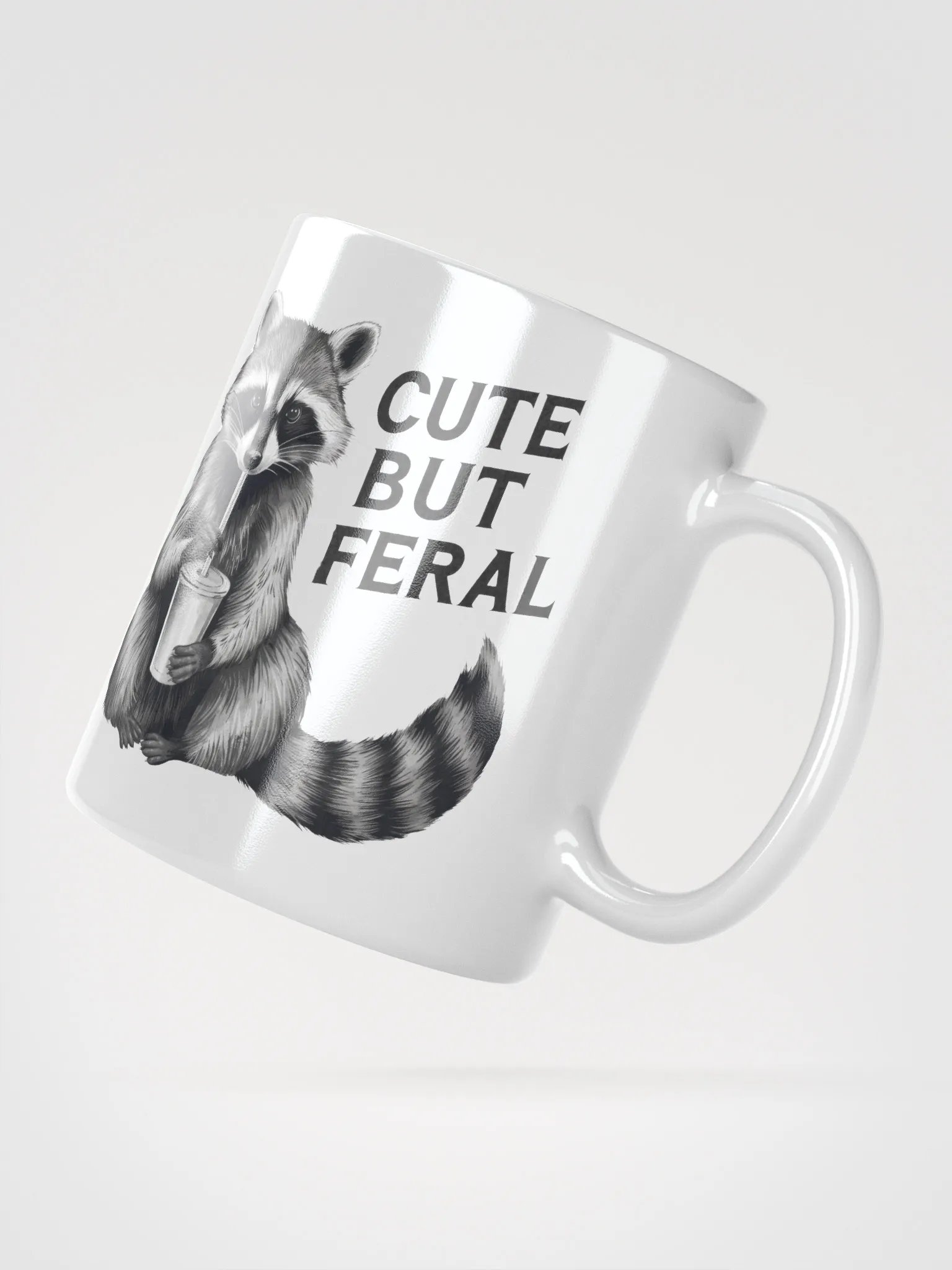 Cute But Feral Raccoon Mug product image (5)