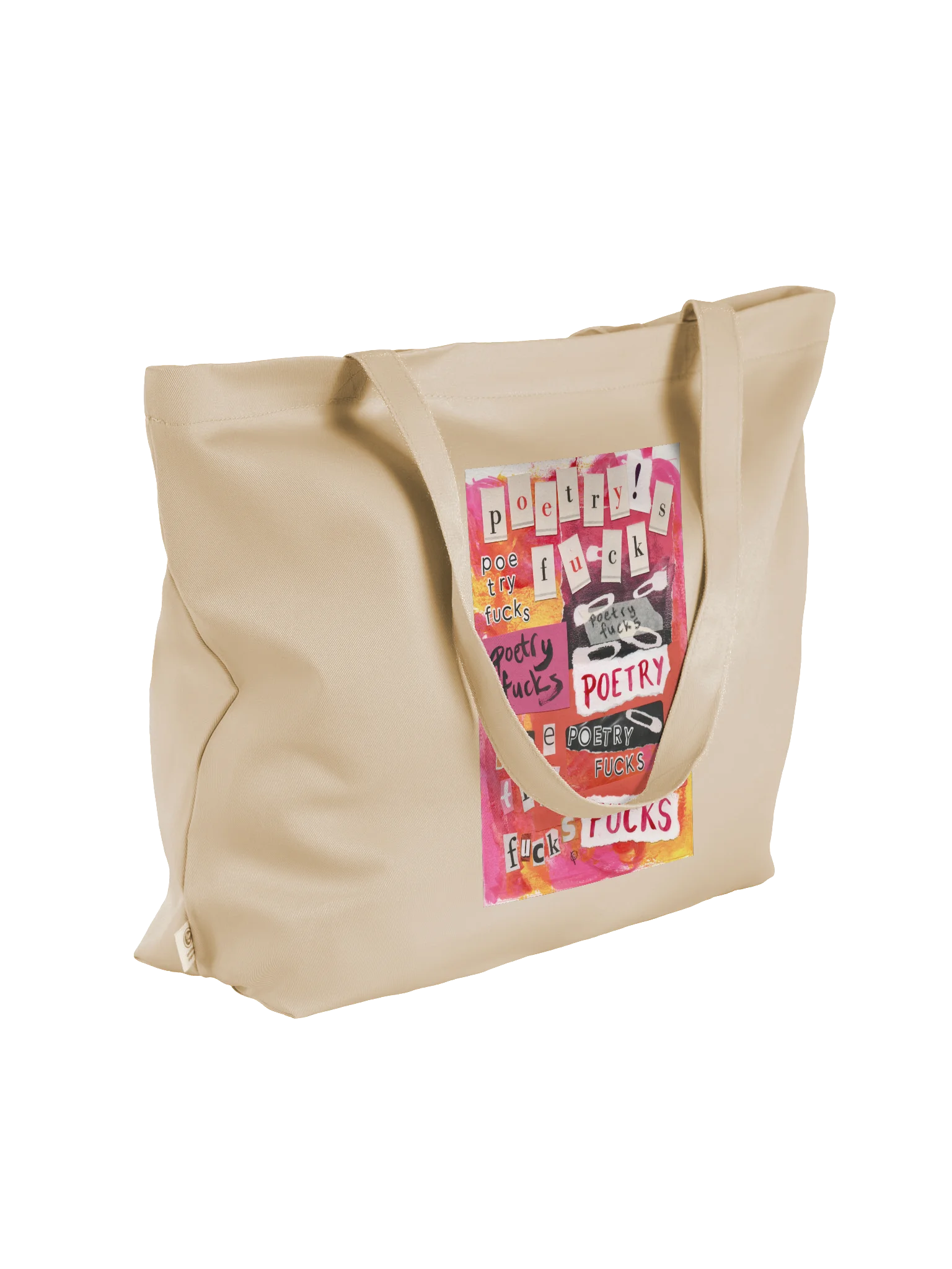 poetry fucks collage tote bag product image (8)
