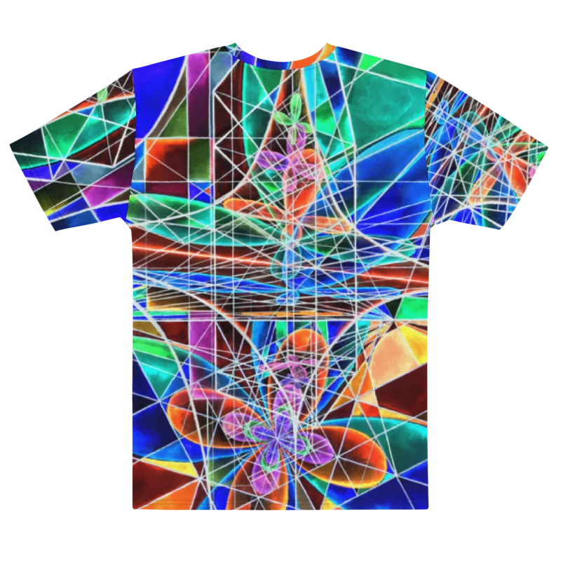 Cathedral of Math - Geometric Negative Art Men's Crew Neck T-Shirt product image (4)