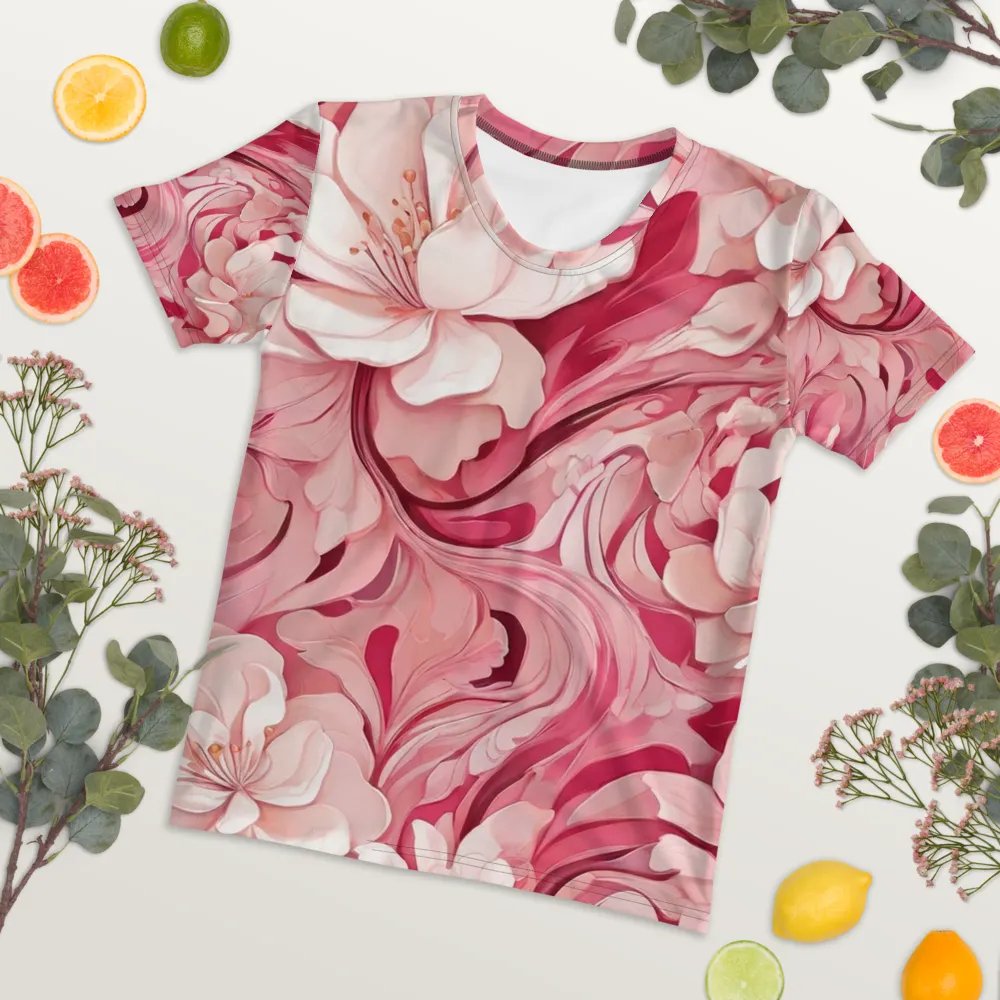 Pink & white abstract pattern product image (4)