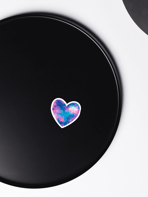 Cotton Candy Galaxy - Heart Magnet product image (3)