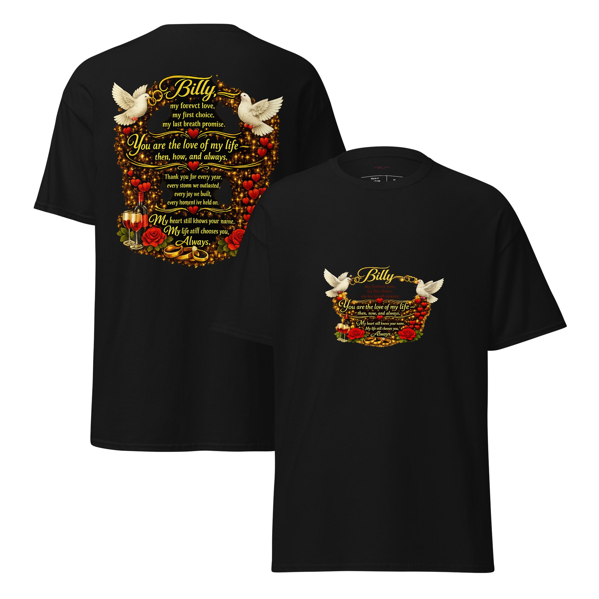 Romantic Lovebirds T-Shirt product image (5)