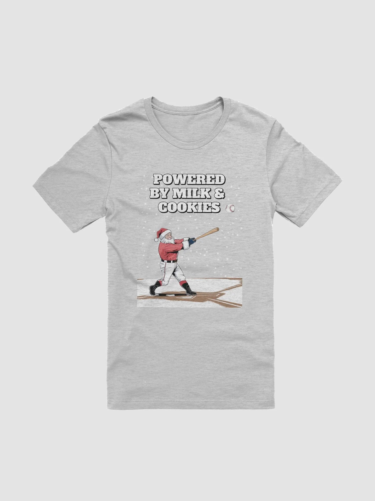 Powered By Milk And Cookies - Baseball T-shirt product image (1)