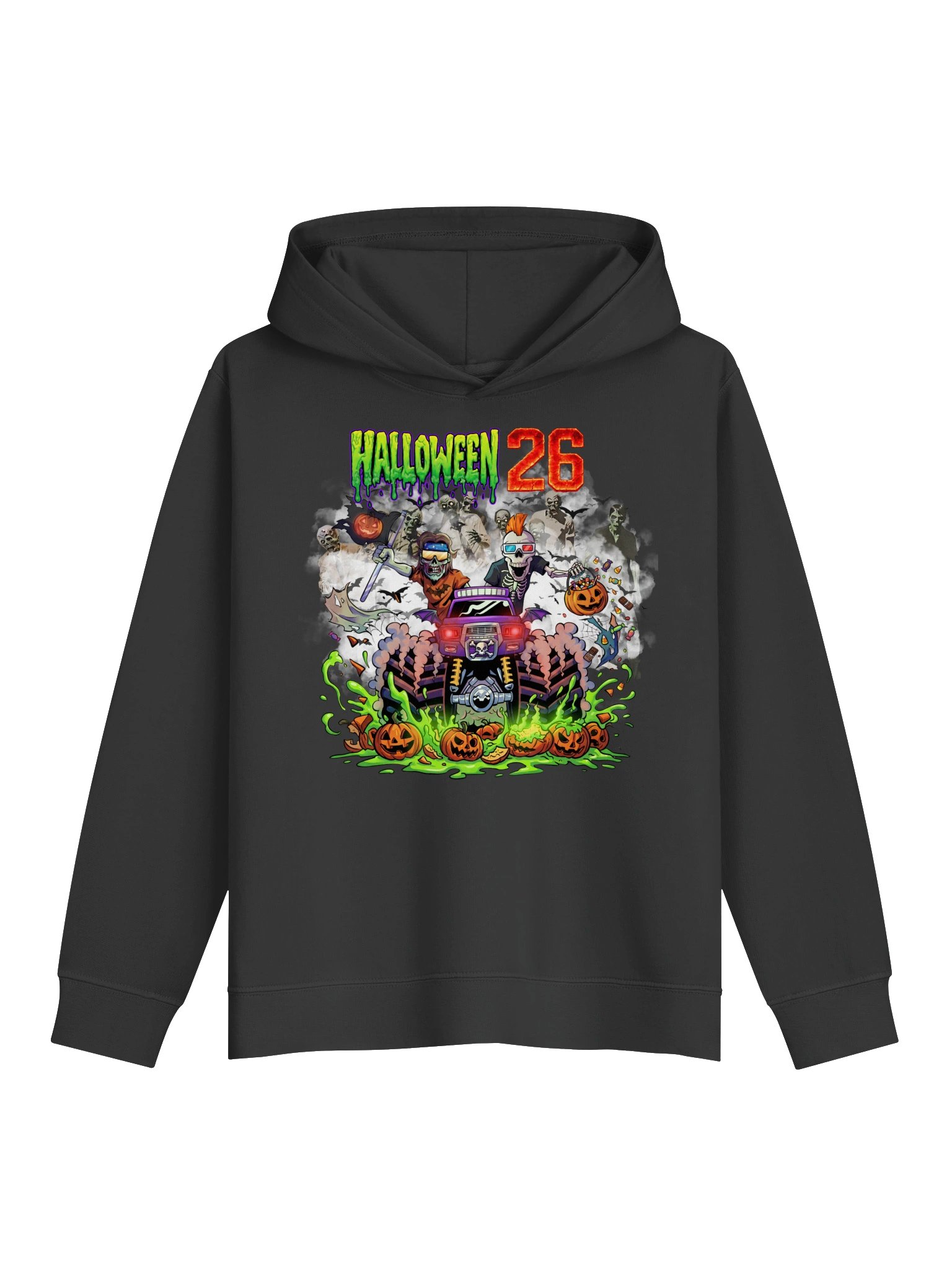 Comfort Colors Youth Garment-Dyed Fleece Hooded Sweatshirt : HALLOWEEN 26 product image (2)