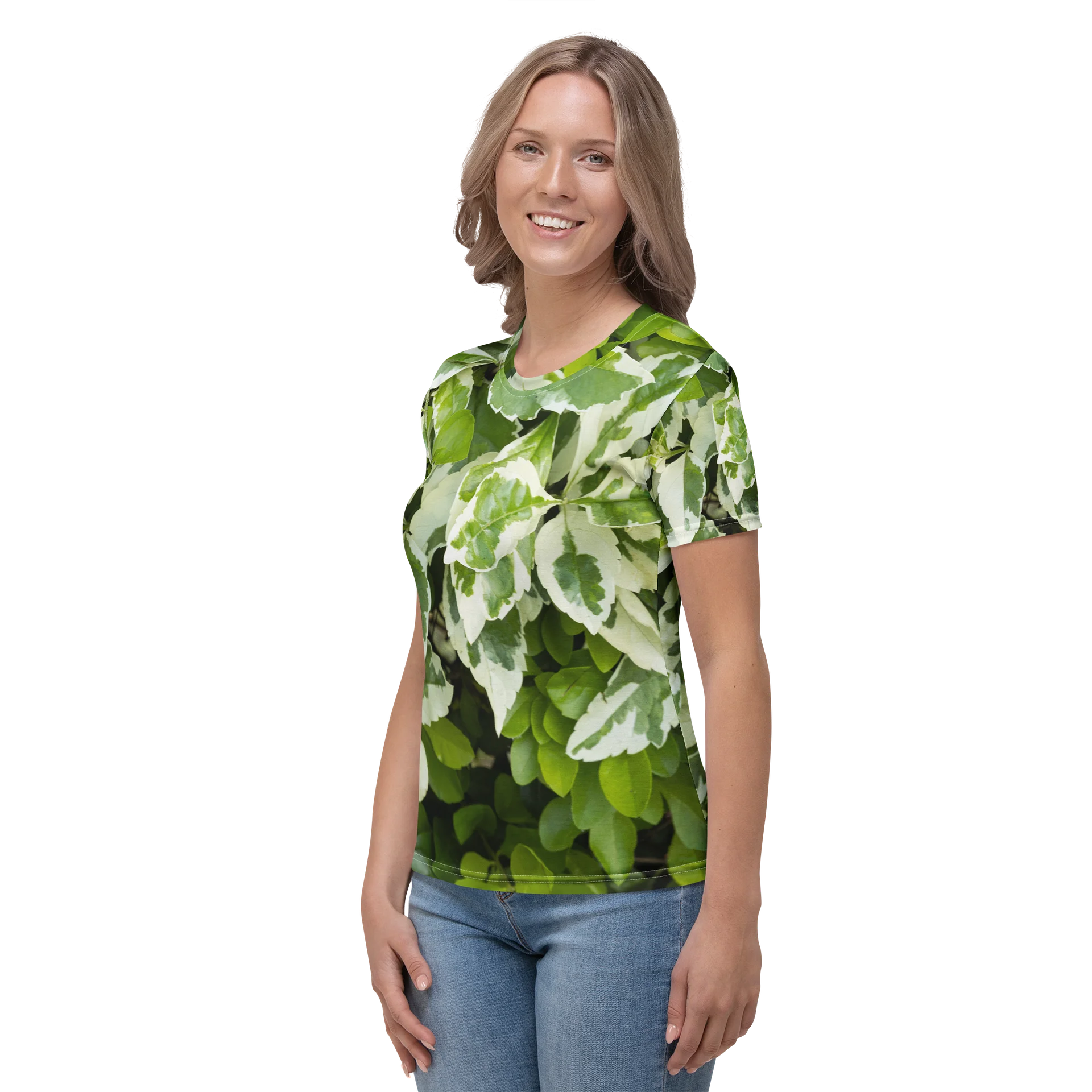 Moss & Parch All-Over Print Women's Crew Neck T-Shirt product image (3)