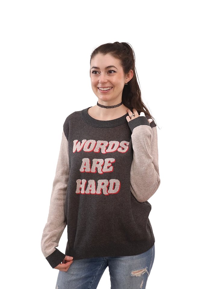 Retro Words Are Hard Sweater product image (2)