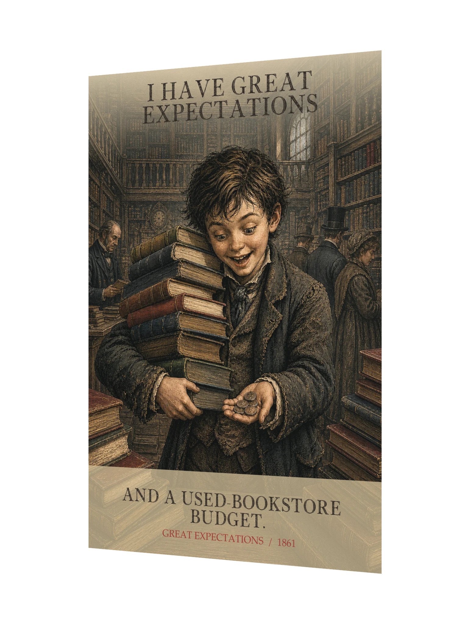Have Great Expectations Used Bookstore Budget -- Great Expectations Art Print product image (11)
