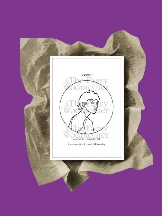 Free Page - Color the Universe: Zodiac Sign Scorpio product image (1)