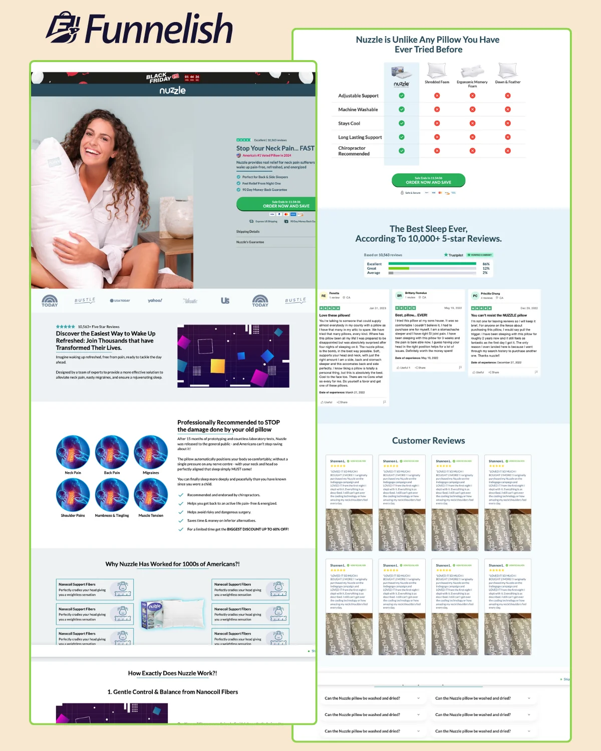 Nuzzle Pillow Product Page | Funnelish Template product image (1)