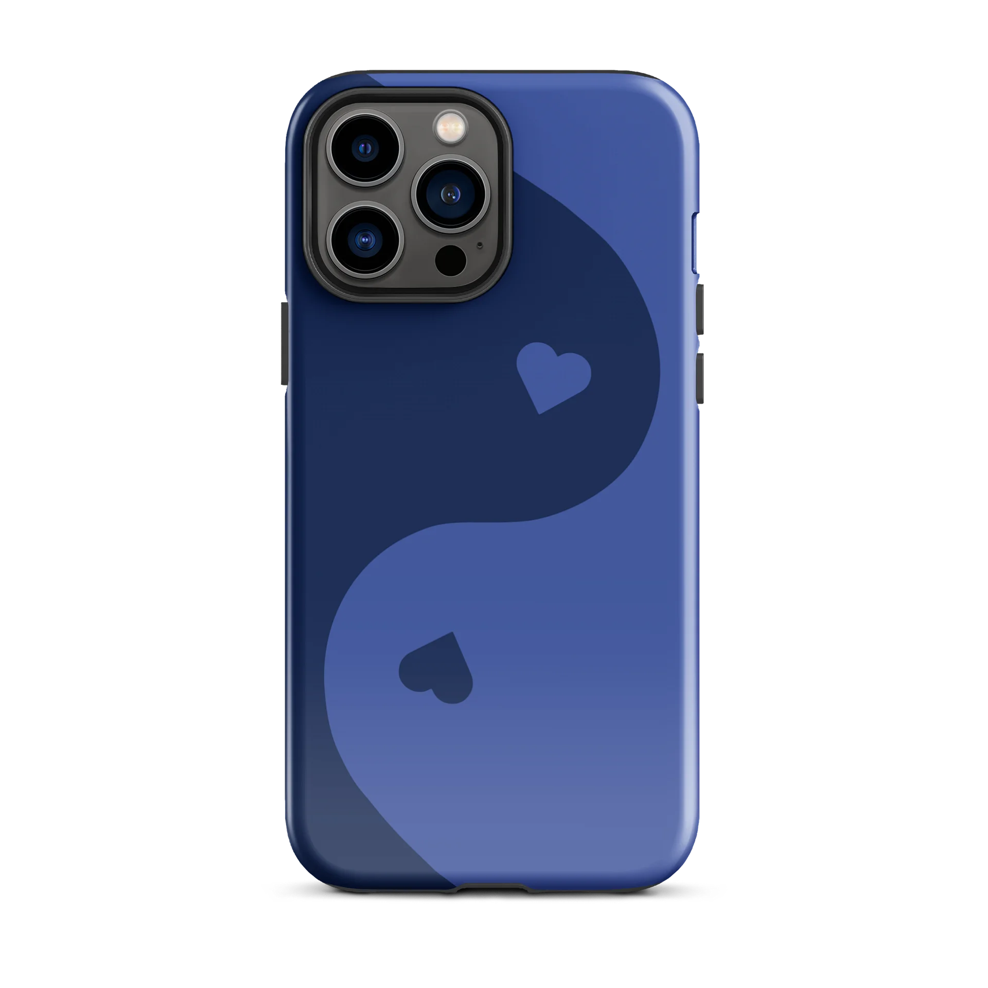 Deep Blue Yin Yang Heart iPhone Case product image (1)