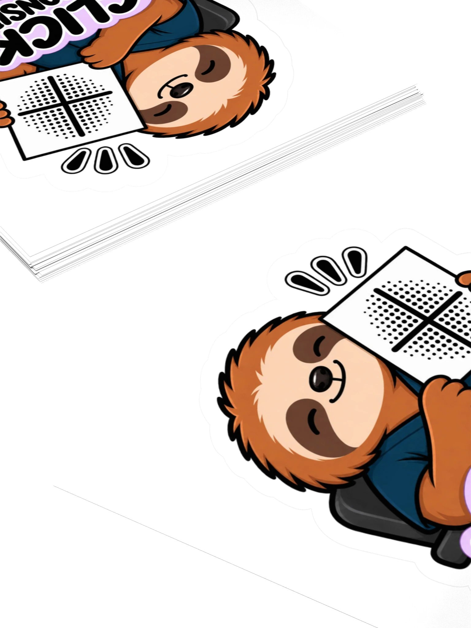 Sleepy Optometrist Click Responsibly Sticker product image (4)
