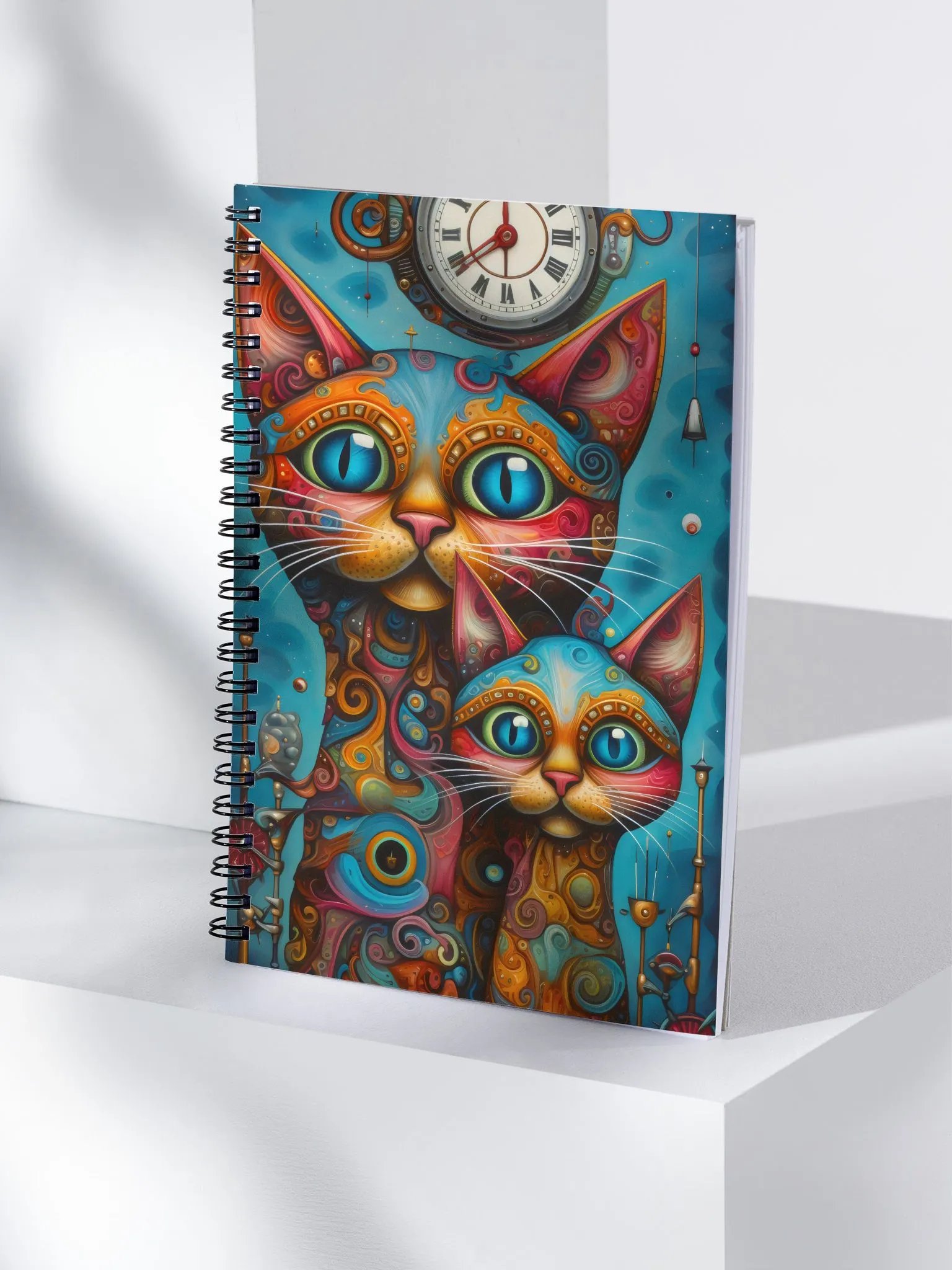 Whimsical Cats Spiral Notebook product image (4)