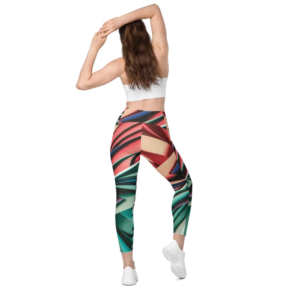 TDS Music Leggings with Pockets in Abstract Geometric Print (2XS-6XL) product image (2)