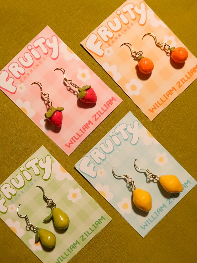 Clay Pins & Earrings